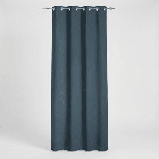 Cortina de poliéster PANAMA 140x260cm cor azul