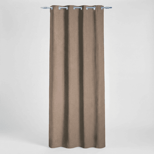 Cortina de poliéster PANAMA 140x260cm cor bege