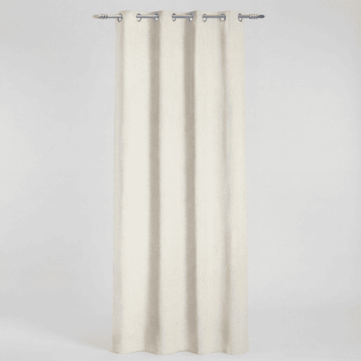 Cortina de poliéster PANAMA 140x260cm cor branco
