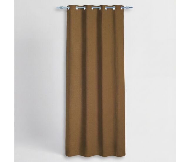 Cortina poliéster panama 140x260cm color terracota