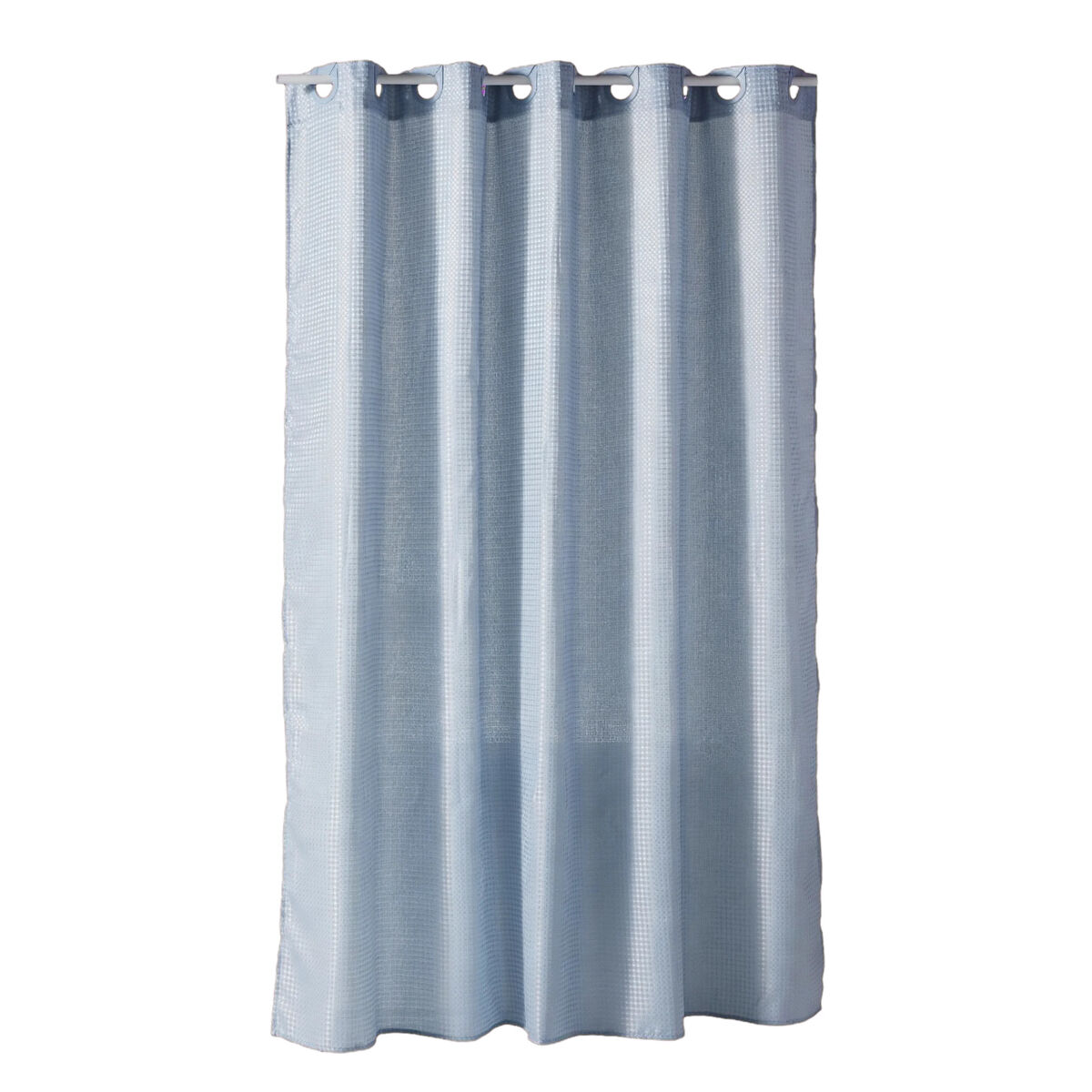 Cortina baño jacquard 180x200cm color azul