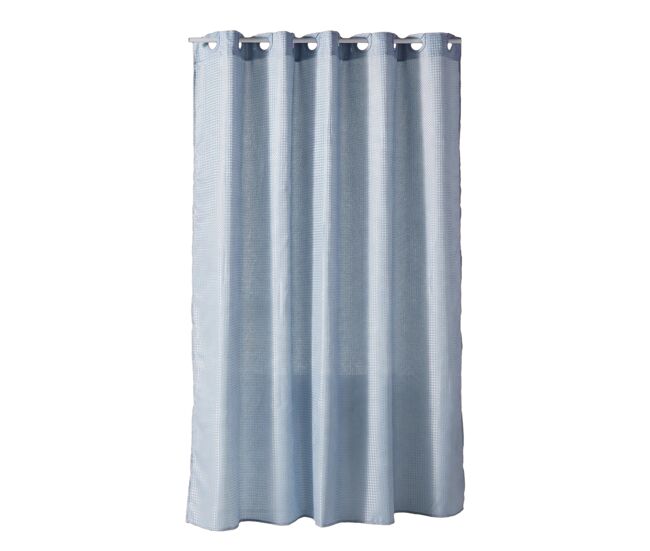 Cortina baño jacquard 180x200cm color azul