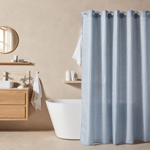 Cortina de banho JACQUARD 180x200cm azul Cortina de banho JACQUARD 180x200cm azul