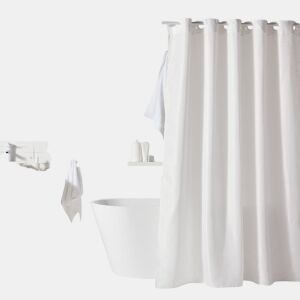 Cortina de banho JACQUARD 180x200cm branco