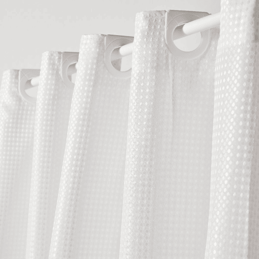 Cortina de banho JACQUARD 180x200cm branco
