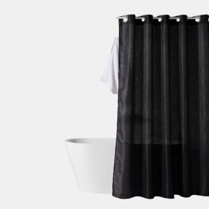 Cortina de banho JACQUARD 180x200cm preto