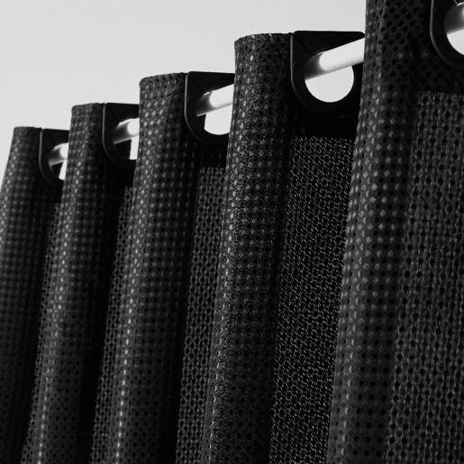 Cortina de banho JACQUARD 180x200cm preto