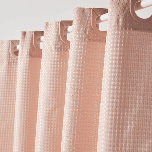 Cortina de banho JACQUARD 180x200cm rosa