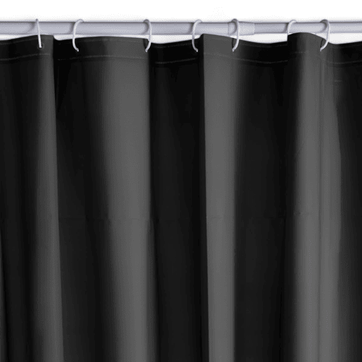 Cortina de banho PEVA 180x200cm preto