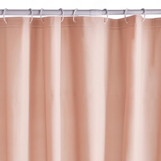 Cortina de banho PEVA 180x200cm rosa