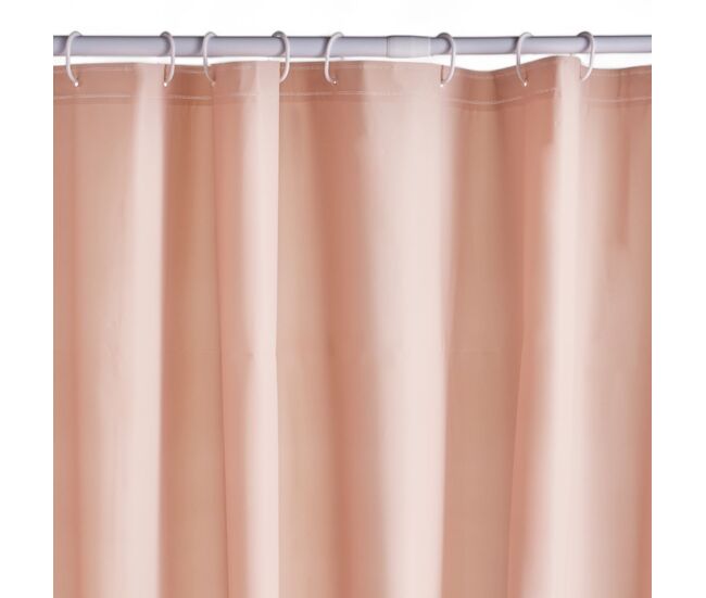 Cortina baño peva 180x200cm color rosa