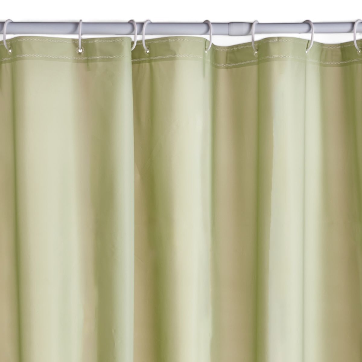 Cortina baño peva 180x200cm color verde