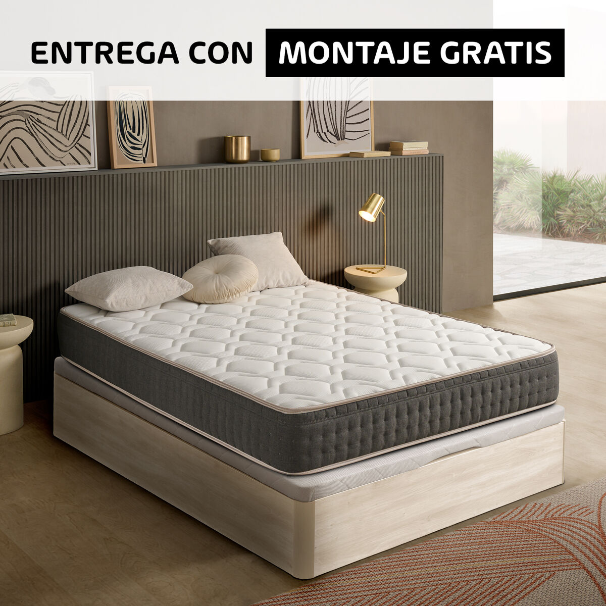 Pack ESTANDAR visco y canapé artico SOMNALIS