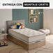 Pack SPRING muelles con visco y canapé madera SOMNALIS Pack SPRING muelles con visco y canapé madera SOMNALIS