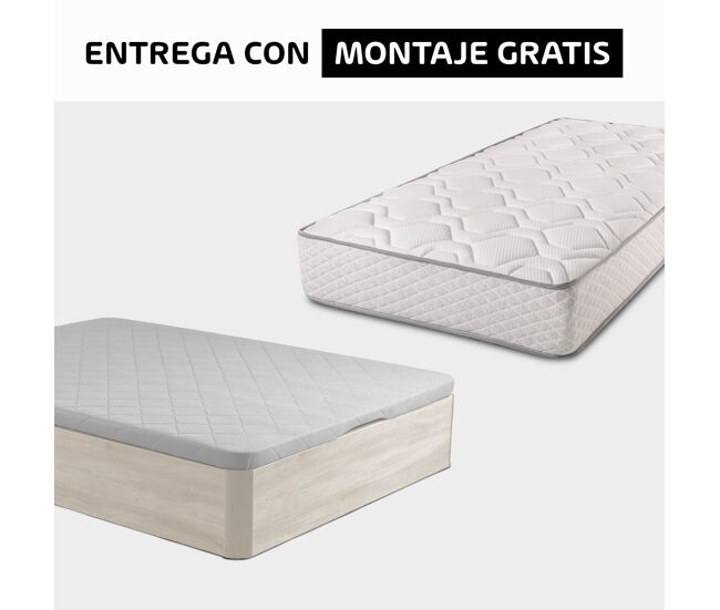 Pack spring 150x190cm muelles y visco y canapé artico somnalis