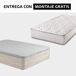 Pack SPRING muelles con visco y canapé artico SOMNALIS Pack SPRING muelles con visco y canapé artico SOMNALIS
