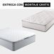 Pack SPRING muelles con visco y canapé blanco SOMNALIS Pack SPRING muelles con visco y canapé blanco SOMNALIS
