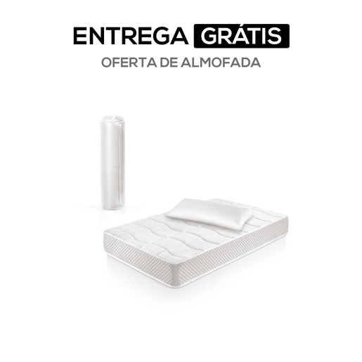 Colchão SHERPA 19 90x190cm SOMNALIS espuma com almofada