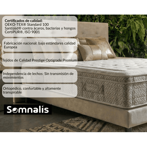Colchão visco molas ensacadas HYBRID ORTOPEDIC 200x180cm SOMNALIS 30cm Colchão visco molas ensacadas HYBRID ORTOPEDIC 200x180cm SOMNALIS 30cm