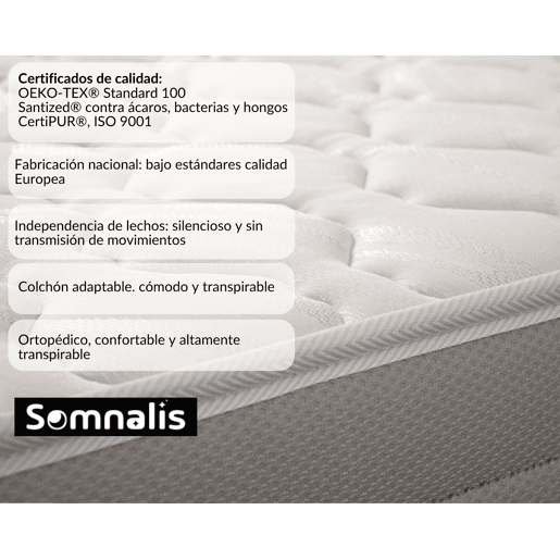 Colchão visco luxe FIRM PLUS 200x200cm SOMNALIS Colchão visco luxe FIRM PLUS 200x200cm SOMNALIS