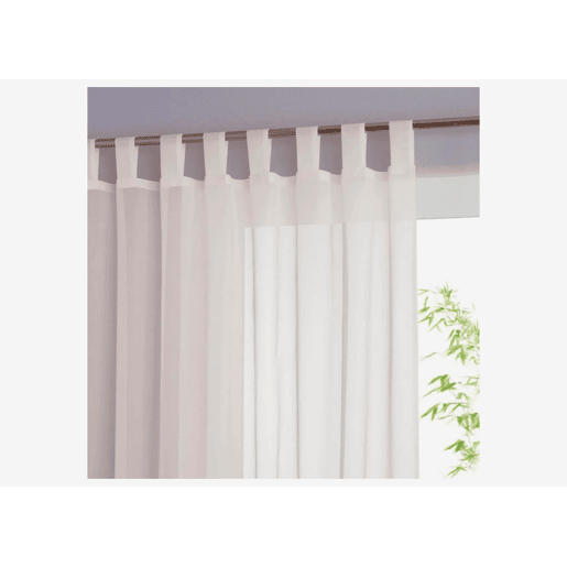 Cortina presilhas CRYSTAL cinza 140x250cm
