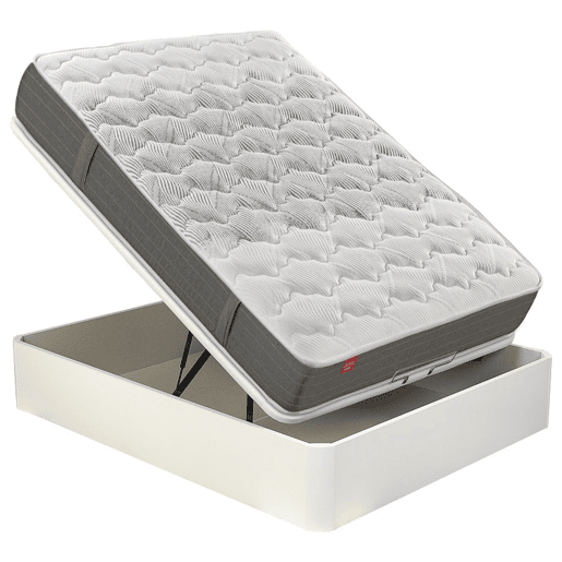 Colchão DREAMLIGHT 8K PIKOLIN de molas de fio contínuo Normablock y branco 180x200cm