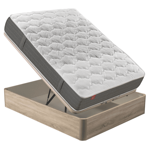Colchão DREAMLIGHT 8K PIKOLIN molas fio contínuo Normablock com sommier natural 160x200cm