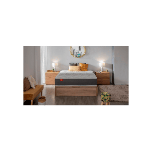 Colchão DREAMLIGHT 8K PIKOLIN molas fio contínuo Normablock com sommier wengué 140x190cm
