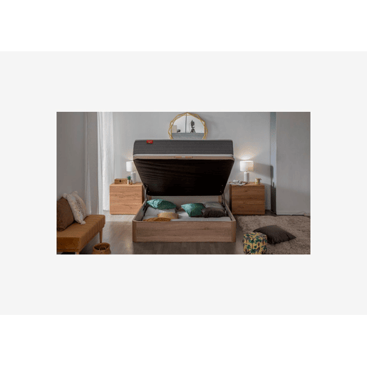 Colchão DREAMLIGHT 8K PIKOLIN molas fio contínuo Normablock com sommier wengué 140x190cm