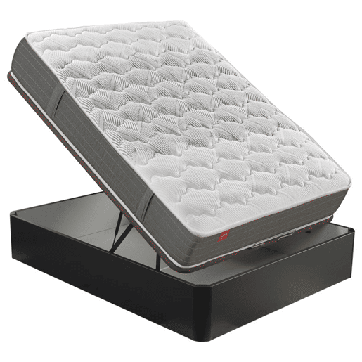 Colchão DREAMLIGHT 8K PIKOLIN molas fio contínuo Normablock com sommier wengué 140x190cm