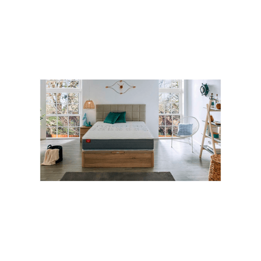 Colchão SKYLIGHT 8 K PIKOLIN espuma Adaptex com sommier cerejeira 140x190cm