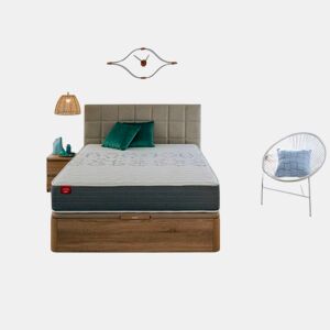 Colchão SKYLIGHT 8 K PIKOLIN espuma Adaptex com sommier glaciar 180x200cm