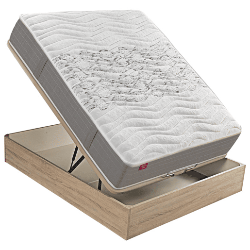 Colchão SKYLIGHT 8 K PIKOLIN espuma Adaptex com sommier natural 180x200cm