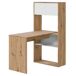 Mesa de escritorio Beja modular 2 puertas 2 huecos, madera/blanco Mesa de escritorio Beja modular 2 puertas 2 huecos, madera/blanco Blanco