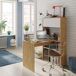 Mesa de escritorio Beja modular 2 puertas 2 huecos, madera/blanco Mesa de escritorio Beja modular 2 puertas 2 huecos, madera/blanco Blanco