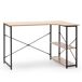 Mesa de escritorio Juani 2 estantes negro Mesa de escritorio Juani 2 estantes negro Negro