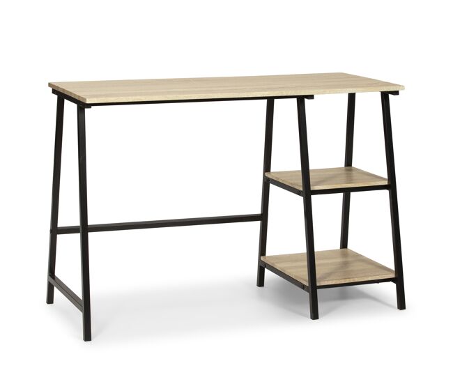 Mesa de escritorio lisboa negro, 105 x 47 x 75 cm