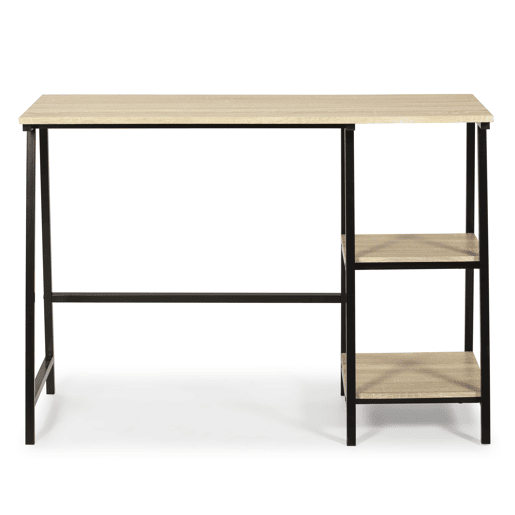 Mesa de secretária Lisboa Preto, 105 x 47 x 75 cm
