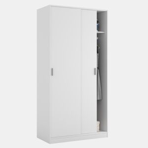 Roupeiro roupeiro Madrid 2 portas de correr Branco Cor 100 cm Largura 50 cm Profundidade 200 cm Altura
