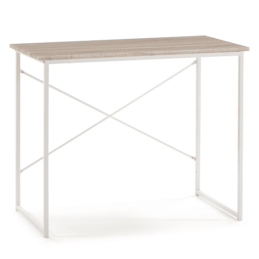 Mesa de escrita Cáceres Branco, 90 x 50 x 74 cm