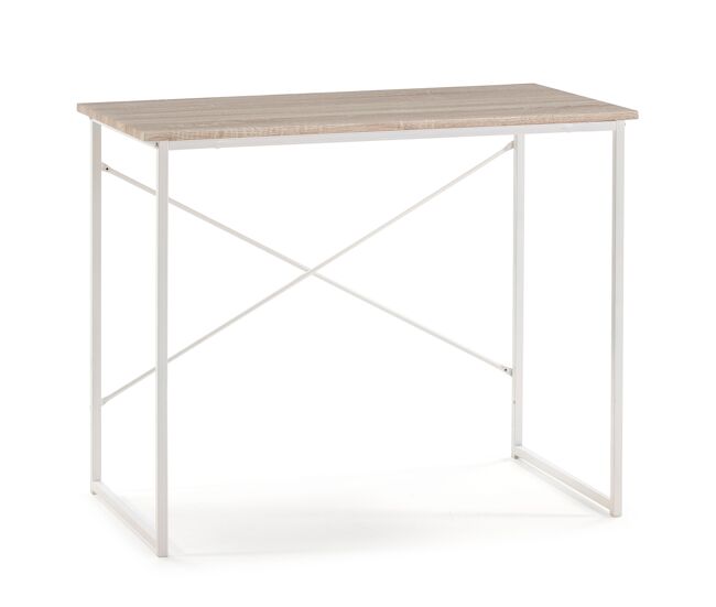 Mesa de escritorio cáceres blanco, 90 x 50 x 74 cm