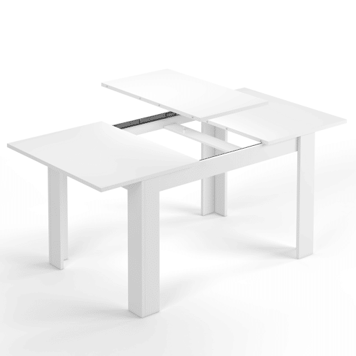 Mesa extensível Fani Cor branca, Mesa de jantar, 140190 (L) 90 (P) 78 (A) cm