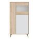 Vitrina 3 Puertas Kiko Color Roble/Blanco Vitrina 3 Puertas Kiko Color Roble/Blanco Roble