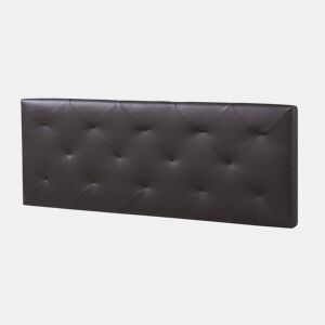 Cabeceira estofada Rombo 160x60 cm Chocolate, acolchoada com espuma, 8 cm de espessura, incluindo ferragens para pendurar