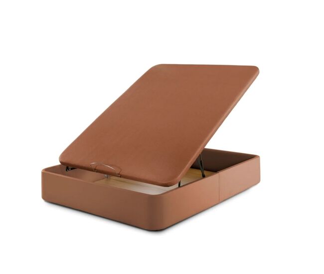 Canapé polipiel deluxe marron 90x180 cm