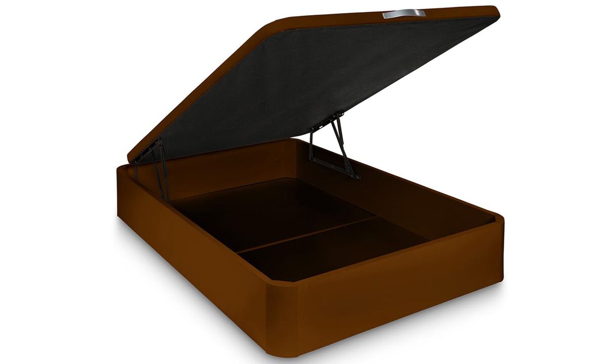 Pack de canapé madera | color cerezo  34cm alto | + colchón viscoelásticos | 150x200 cm