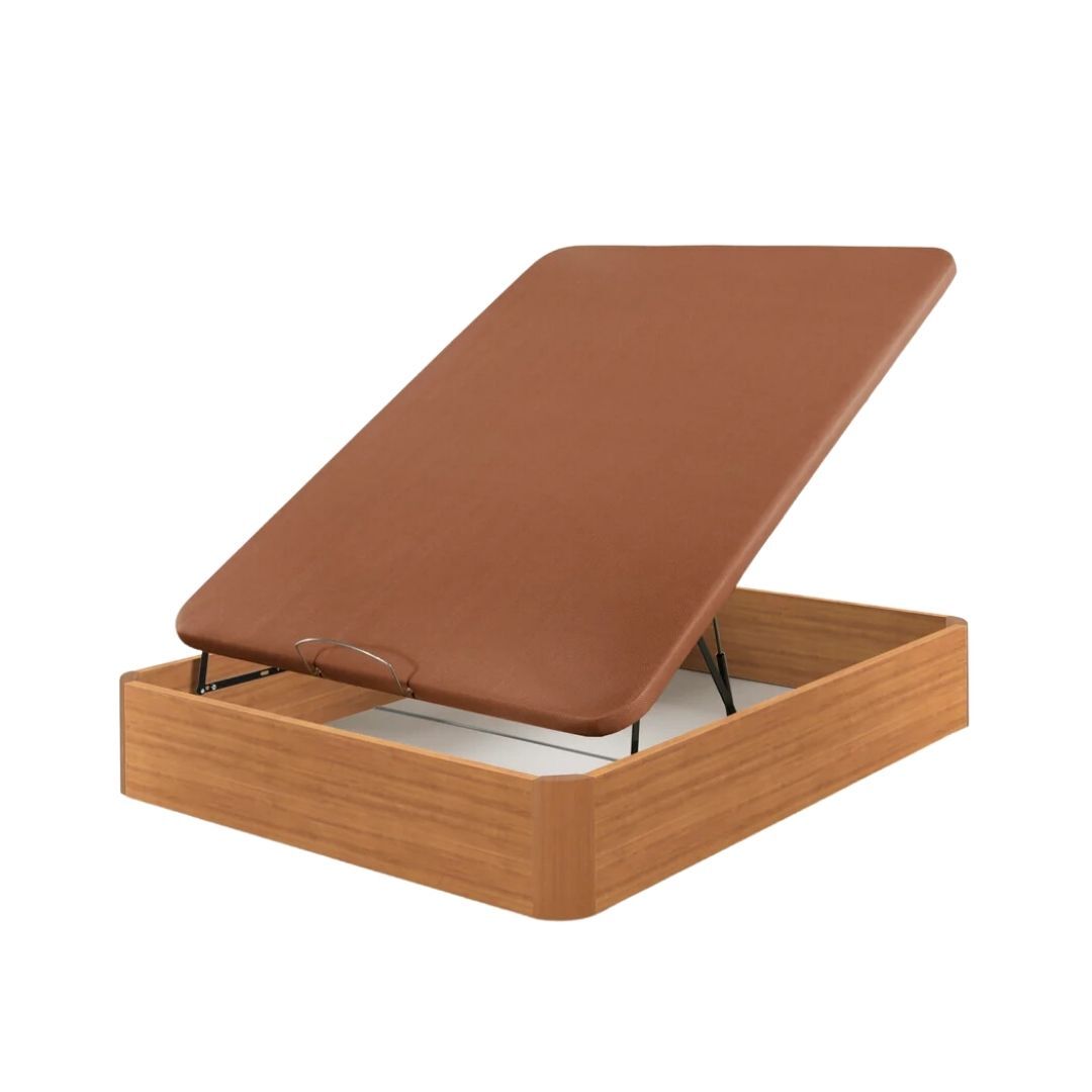 Canapé de madera de alta calidad y resistencia | color cerezo | 35 cm de alto | de madera | 135x190 cm