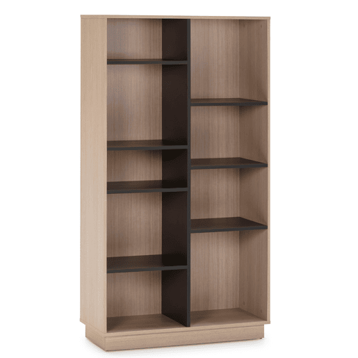 Estante Vigo 150x80 cm, Estante de escritório, CarvalhoCinza, 80 x 33 x 150 cm