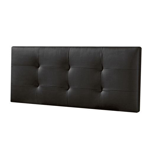 Cabeceira Estofada Carla 150x60 cm Preto, Acolchoada com Espuma, 8 cm de Espessura, Inclui Ferragens para Pendurar