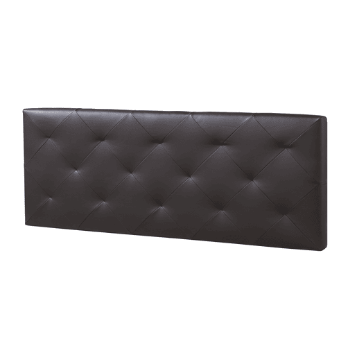 Cabeceira Rombo estofada 150x60 cm Chocolate, acolchoada com espuma, 8 cm de espessura, inclui ferragens para pendurar